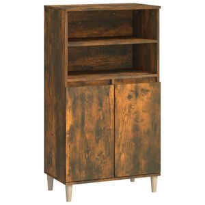 vidaXL skab 60x36x110 cm konstrueret tr&aelig; R&oslash;get egetr&aelig;
