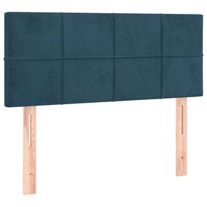 vidaXL sengegavl 80x5x78/88 cm fl&oslash;jl m&oslash;rkebl&aring;