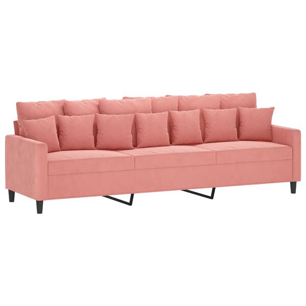 vidaXL 3-personers sofa 210 cm fl&oslash;jl lyser&oslash;d