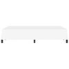 vidaXL Sengestel med madras Ren Hvid 120 x 200 cm Stof