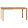 vidaXL havebord 160x80x77 cm massivt teaktr&aelig;
