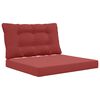 vidaXL Udend&oslash;rs Sofa Pude 2 pcs Vinr&oslash;d Polyester