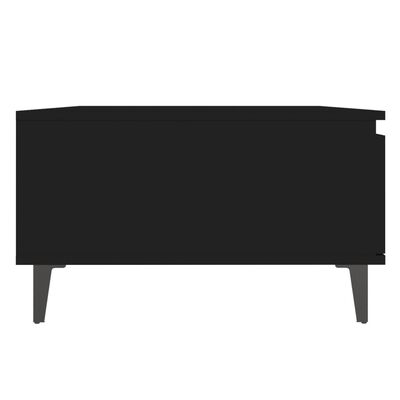 vidaXL sofabord 90x60x35 cm spånplade sort
