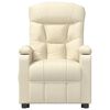 vidaXL løftestol med massagefunktion stof cremefarvet