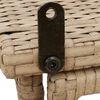 vidaXL foldbart havebord 90x51x75 cm polyrattan beige