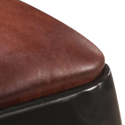 vidaXL barstole 4 stk. ægte læder sort