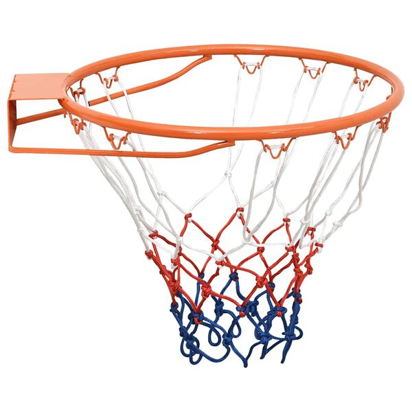 vidaXL basketkurv 39 cm stål orange