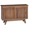 vidaXL Sideboard Naturfarvet 100 x 30 x 68 cm Massiv Teaktr&aelig;