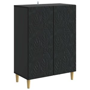 vidaXL Sideboard Sort 66 x 34,5 x 90 cm Konstrueret tr&aelig;