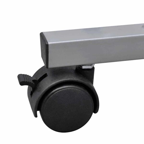 vidaXL kompakt computerbord med udtr&aelig;ksplade til tastetur hvid