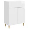 vidaXL Sideboard Hvid h&oslash;jglans 66 x 34,5 x 90 cm Konstrueret tr&aelig;