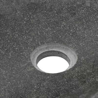 vidaXL håndvask flodsten oval 60-70 cm