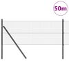 vidaXL Hegnsp&aelig;l Gr&aring; 50 x 0,5 m (19 x 19 mm net) St&aring;l og PVC