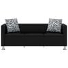 vidaXL sofas&aelig;t 3-pers. og 2-pers. kunstl&aelig;der sort