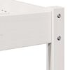 vidaXL Sengestel Hvid 225,5 x 165,5 x 69,5 cm Massivt fyrretr&aelig;