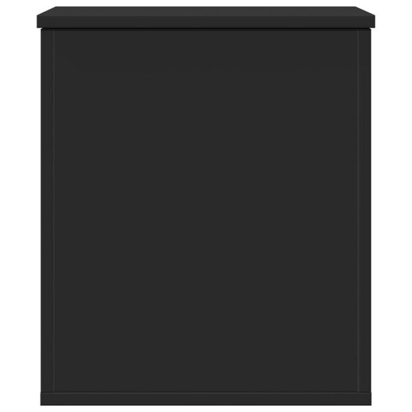 vidaXL opbevaringsboks 40x42x46 cm konstrueret tr&aelig; sort