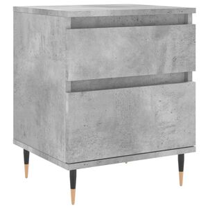 vidaXL sengebord 40x35x50 cm konstrueret tr&aelig; betongr&aring;