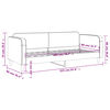 vidaXL daybed 80x200 cm stof gr&aring;brun