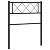 vidaXL udskiftningsgavl 107 cm metal sort