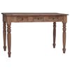 vidaXL skrivebord med skuffer 117x57x75 cm massivt mahognitr&aelig;