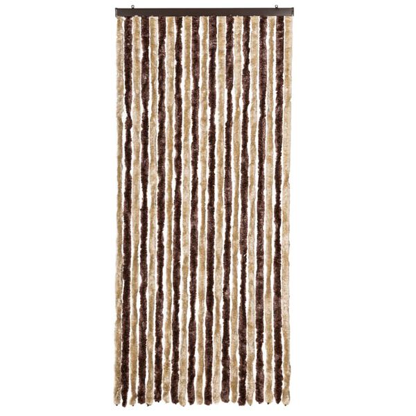 vidaXL insektgardin beige og lysebrun 90 x 220 cm chenille