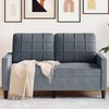 vidaXL 2-personers sofa 120 cm velour m&oslash;rkegr&aring;