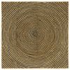 vidaXL Omr&aring;de t&aelig;ppe Sort 160 x 160 cm Jute