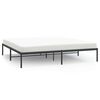 vidaXL sengeramme 200x200 cm metal sort