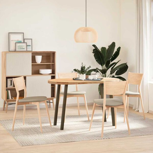 vidaXL konsolbordben 4 stk. naturst&aring;l 72 cm st&aring;l