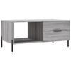 vidaXL sofabord 90x50x40 cm konstrueret tr&aelig; gr&aring; sonoma-eg