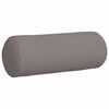 vidaXL Bolsterpuder 2 pcs Gråbrun Ø 25 x 70 cm Stof