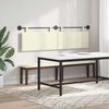 vidaXL H&aelig;ngende Hovedgavl V&aelig;gmonteret Creme 170 x 55 x 5 cm Velourstof
