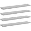 vidaXL v&aelig;ghylder 4 stk. 120x23,5x3,8 cm MDF betongr&aring;
