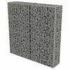 vidaXL gabionv&aelig;g med d&aelig;ksler galvaniseret st&aring;l 100 x 20 x 100 cm