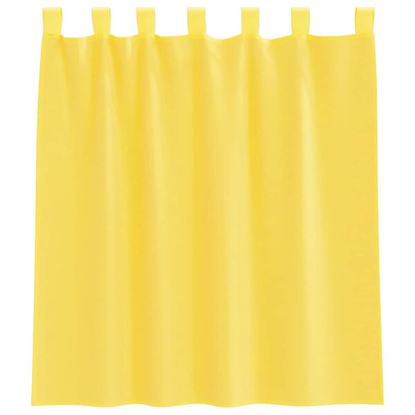 vidaXL voile-gardiner med løkker 2 stk. 140x140 cm gul