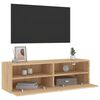 vidaXL v&aelig;gh&aelig;ngt tv-bord 100x30x30 cm konstrueret tr&aelig; sonoma-eg