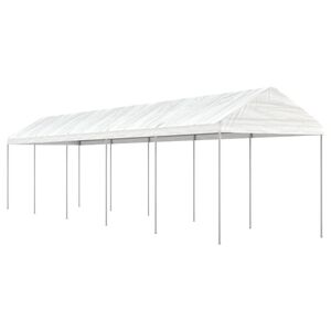 vidaXL pavillon med tag 11,15x2,28x2,69 m polyethylen hvid