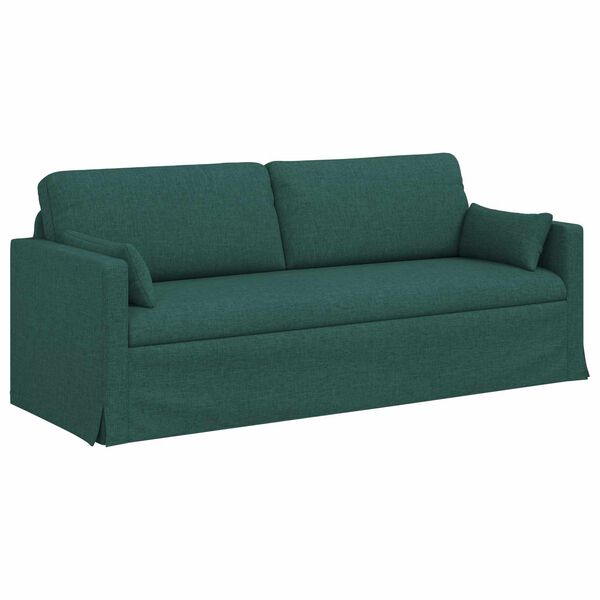 vidaXL Sofa 180cm M&oslash;rkegr&oslash;n Metal