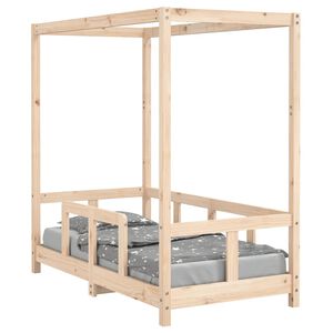 vidaXL sengeramme til juniorseng 70x140 cm massivt fyrretr&aelig;