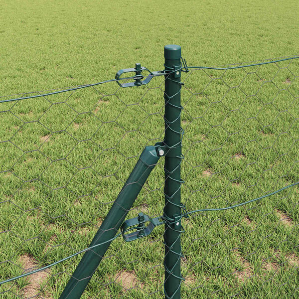 vidaXL Hegnsp&aelig;l Gr&aring; 50 x 0,6 m (50 mm net) St&aring;l og PVC