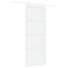 vidaXL Skyded&oslash;r 93 x 232 cm Konstrueret tr&aelig; Hvid