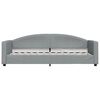 vidaXL daybed med madras 80x200 cm stof lysegrå