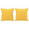 vidaXL pyntepuder 2 stk. 40x40 cm stof lysegul