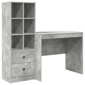 vidaXL Bord Beton Gr&aring; 135,5 x 50 x 127 cm 2 stk.