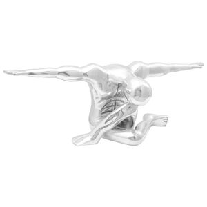 vidaXL Skulptur Sølv 91,5 x 32 x 33 cm Aluminium