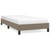 vidaXL sengeramme uden madras 90x190 cm stof gr&aring;brun