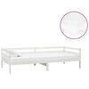 vidaXL daybed med madras 90x200 cm massivt fyrretr&aelig; hvid