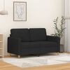 vidaXL 2-personers sofa 120 cm stof sort