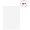 vidaXL Dekor Panels 50 pcs Hvid 21 x 30 x 0,27 cm Konstrueret træ