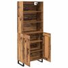 vidaXL Highboard Gammelt tr&aelig; 69,5 x 34 x 180 cm Konstrueret tr&aelig;